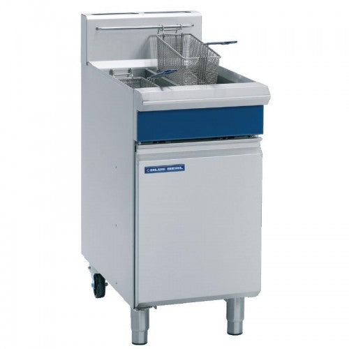 Blue Seal GT46-N Free Standing Natural Gas Twin Fryer 2 x 13 Ltr - J596-N
